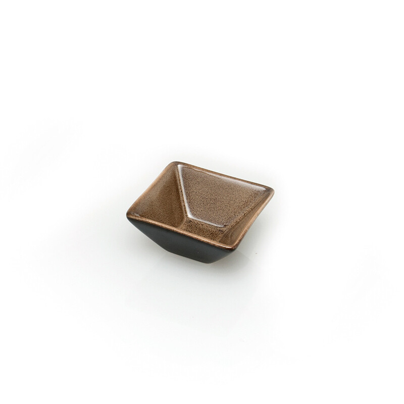 Yegam - Tapered square dish - Col. GREY Yegam - Tapered square dish - Col. GREY