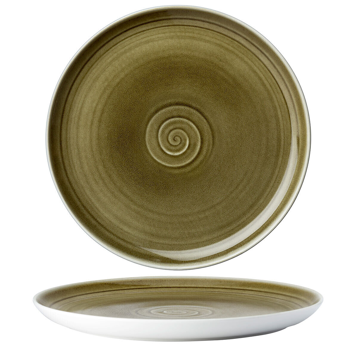 Yegam - Piatto coupe Oyster cm 27 - GREEN Yegam - Piatto coupe Oyster cm 27 - GREEN