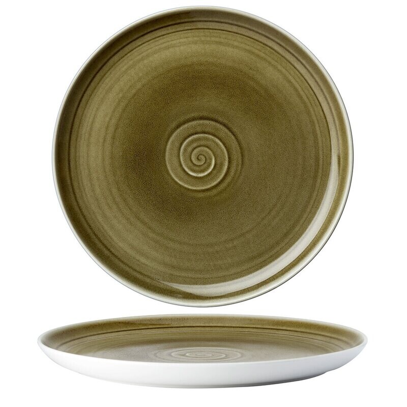 Yegam - Piatto coupe Oyster cm 27 - GREEN Yegam - Piatto coupe Oyster cm 27 - GREEN