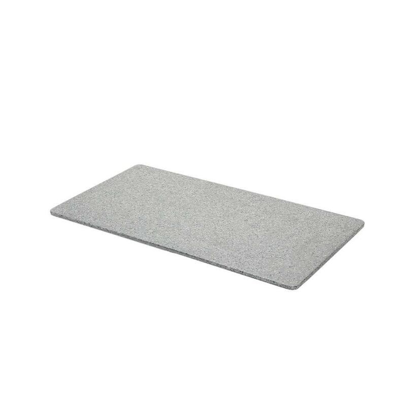 Tirolix - Piatto Rettangolare 32x17 cm Grigio Melamina Stone YML01126