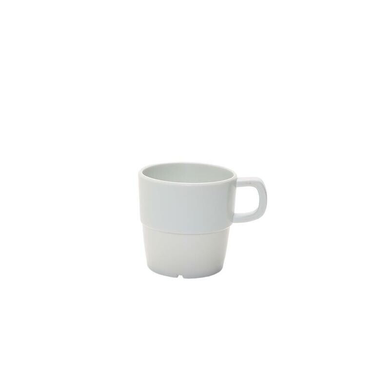 Tirolix - Mug Impilabile 8 cm Bianco Melamina B1026