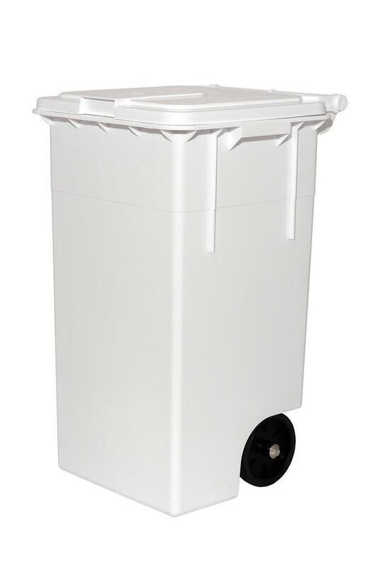 Bidone Con Coperchio 80 lt Bianco Max Giganplast