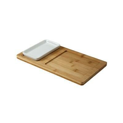 Vassoio Rettangolare Con Ciotola 36x18 cm MB3051 Tirolix Vassoio Rettangolare Con Ciotola 36x18 cm MB3051 Tirolix