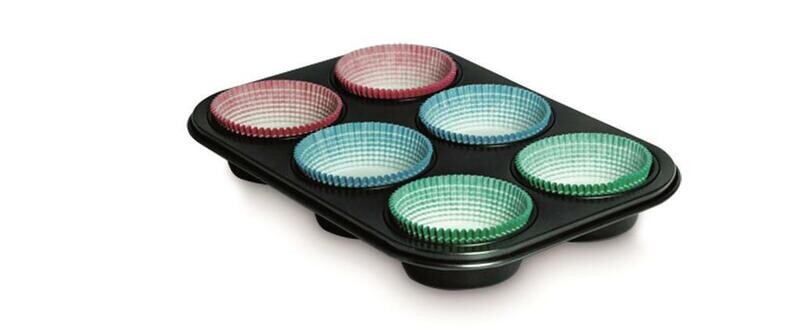 Stampo 6 Muffin+30 Pirottini Gardenia 89907 Guardini Stampo 6 Muffin+30 Pirottini Gardenia 89907 Guardini