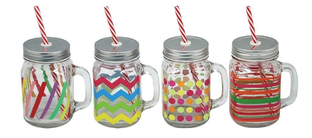 Tirolix - Barattolo Con Manico 420 ml Decorato Tirolix - Barattolo Con Manico 420 ml Decorato
