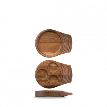 SMALL SINGLE HANDLED WOODEN TRAY