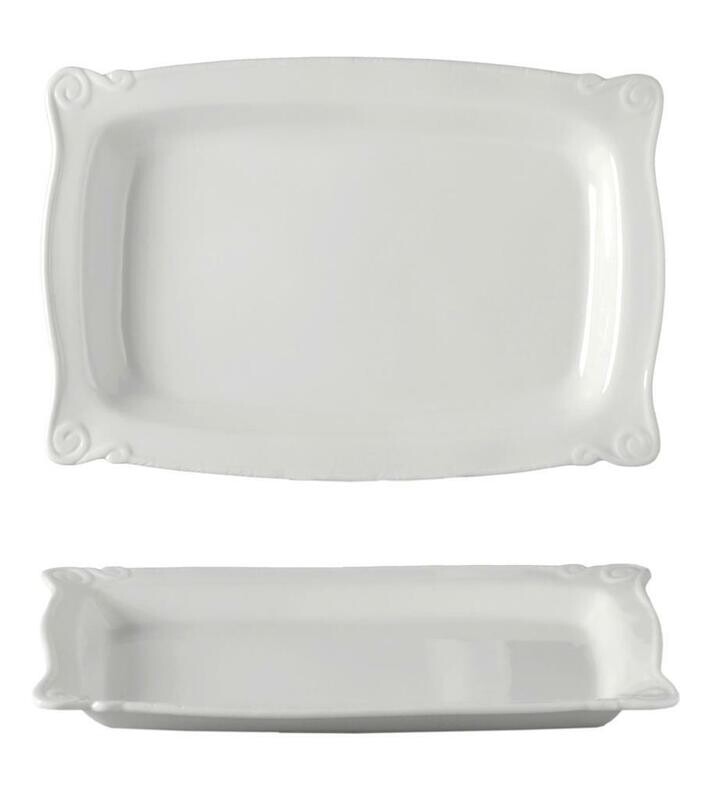 Tirolix - Vassoio Rettangolare Festonato 36x24 cm Plates 3729