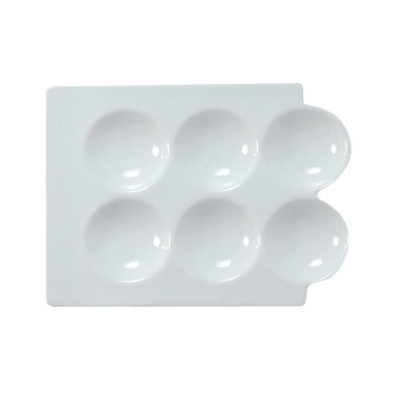 Tirolix - Vassoio Rettangolare 6 Scomparti 25x18 cm Antipastiere