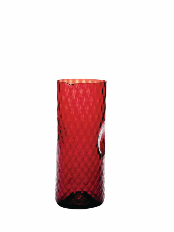 Zafferano - Caraffa- vetro colorato in massa - Veneziano - Rosso Zafferano - Caraffa- vetro colorato in massa - Veneziano - Rosso