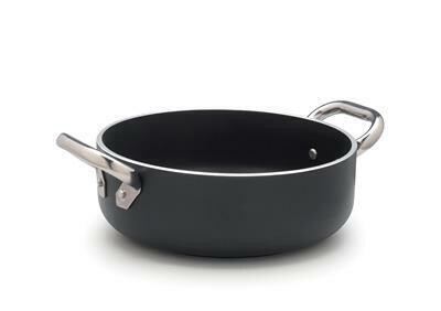 Casseruola Bassa 2 Manici 28 cm Al Black 2106SSPI Agnelli Casseruola Bassa 2 Manici 28 cm Al Black 2106SSPI Agnelli
