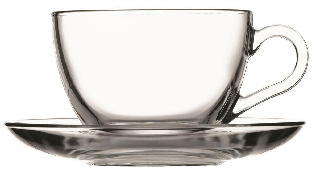 Tazza Cappuccino Con Piatto 21,5 cl Basic 97948 Pasabahce Tazza Cappuccino Con Piatto 21,5 cl Basic 97948 Pasabahce