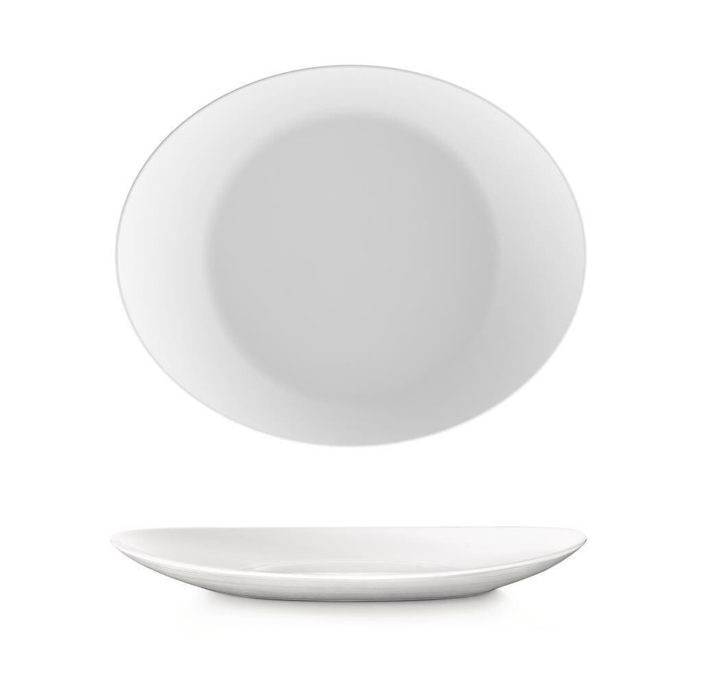 Bormioli Rocco - Piatto Bistecca 31x26 cm Bianco Prometeo Bormioli Rocco - Piatto Bistecca 31x26 cm Bianco Prometeo
