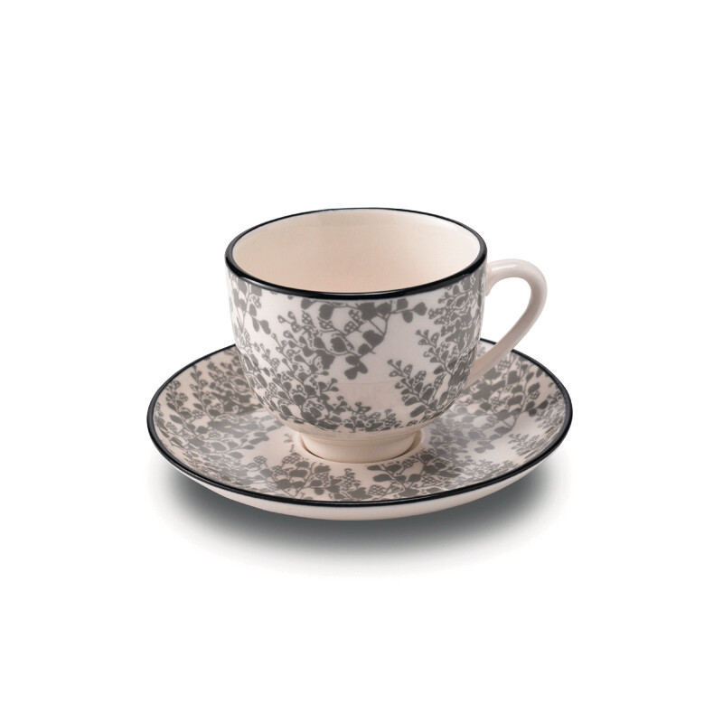 Zafferano - Tazza - piattino caffè - Tue - Grigio Zafferano - Tazza - piattino caffè - Tue - Grigio