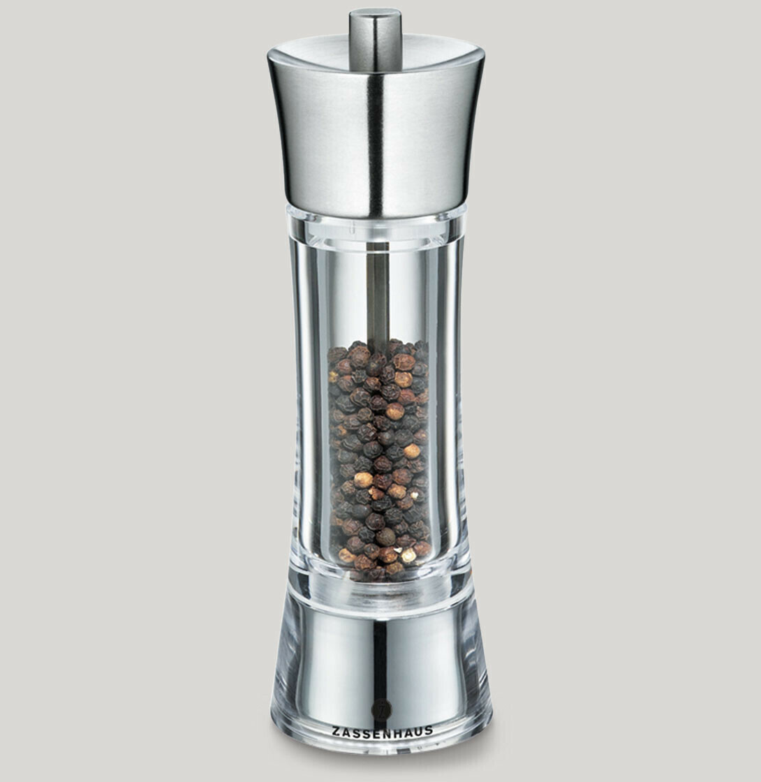 Zassenhaus - MACINA PEPE ACCIAIO INOSSIDABILE/ACRILICO 18 CM Aachen Zassenhaus - MACINA PEPE ACCIAIO INOSSIDABILE/ACRILICO 18 CM Aachen