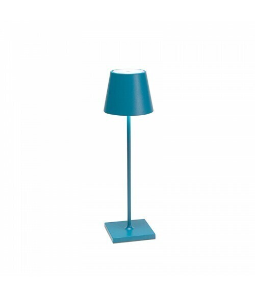 Lampada da Tavolo Poldina Pro Blu Avio - Zafferano Lampada da Tavolo Poldina Pro Blu Avio - Zafferano