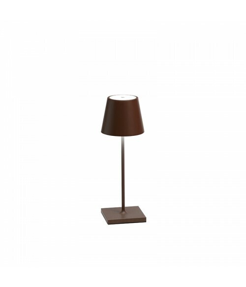 Lampada da Tavolo Poldina Pro Mini Corten - Zafferano Lampada da Tavolo Poldina Pro Mini Corten - Zafferano