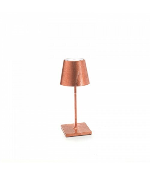 Lampada da Tavolo Poldina Pro Mini Metal Rame - Zafferano Lampada da Tavolo Poldina Pro Mini Metal Rame - Zafferano