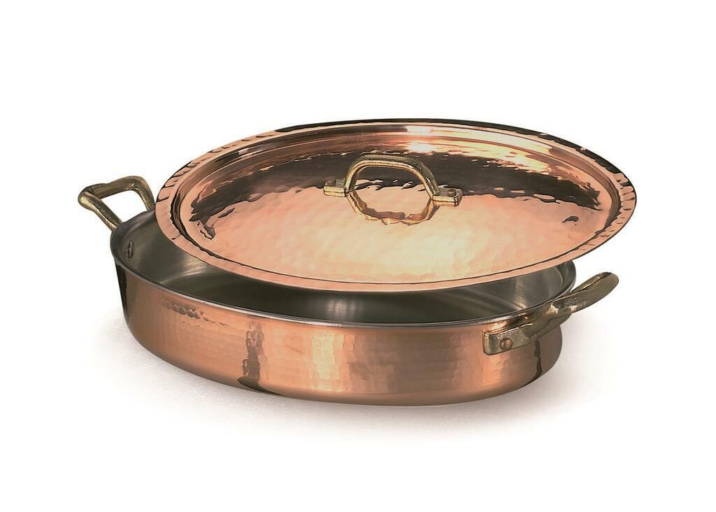 Tegame Ovale Con Coperchio 30 cm 120CUM Agnelli