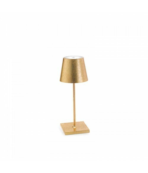 Lampada da Tavolo Poldina Pro Mini Metal Oro - Zafferano Lampada da Tavolo Poldina Pro Mini Metal Oro - Zafferano
