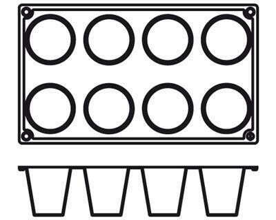 Placche Babà 5,5 cm PA002 Agnelli Placche Babà 5,5 cm PA002 Agnelli