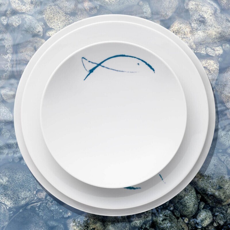 Seltmann - Coup fine dinning - Piatto rettangolare 38x14 cm M5385- Blue Sea Seltmann - Coup fine dinning - Piatto rettangolare 38x14 cm M5385- Blue Sea
