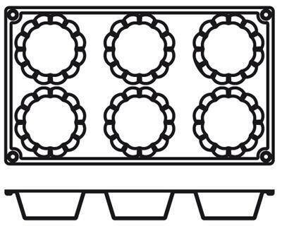 Placche Briochette 7,9 cm PA027 Agnelli Placche Briochette 7,9 cm PA027 Agnelli