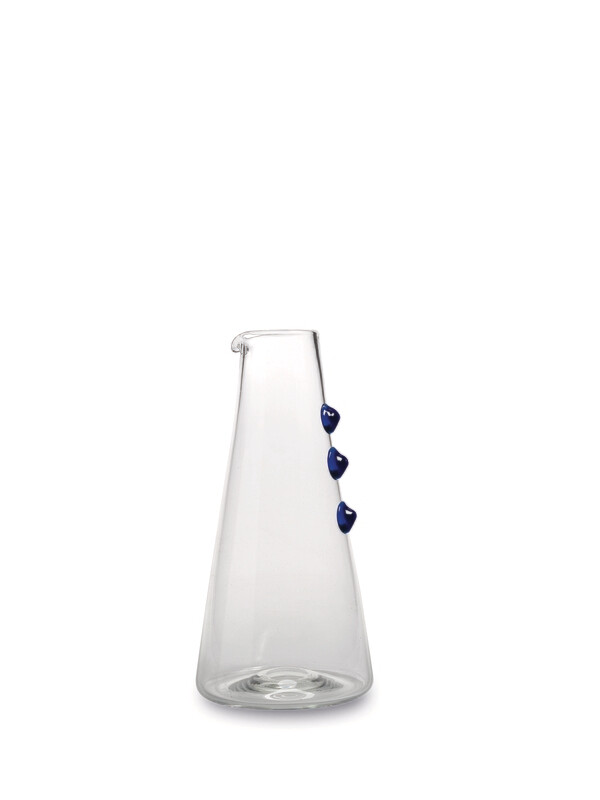 Zafferano -  Caraffa  - Vetro colorato - Petoni Blu