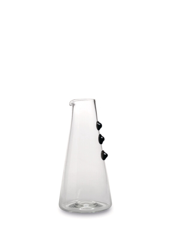 Zafferano -  Caraffa  - Vetro colorato - Petoni Nero