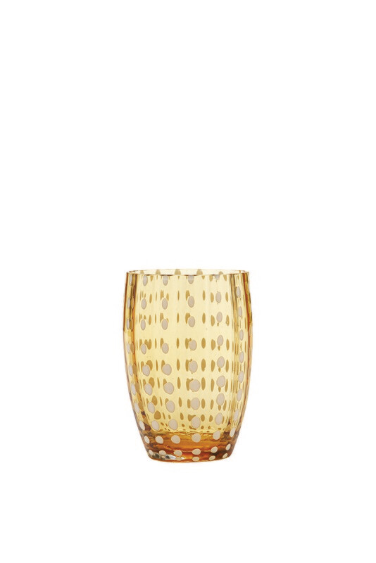 Zafferano - Tumbler - vetro colorato in massa - Perle - Ambra Zafferano - Tumbler - vetro colorato in massa - Perle - Ambra