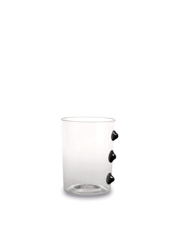 Zafferano -  Tumbler - Vetro colorato - Petoni Nero