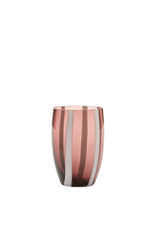 Zafferano - Tumbler - vetro colorato in massa - Gessato - Ametista Zafferano - Tumbler - vetro colorato in massa - Gessato - Ametista