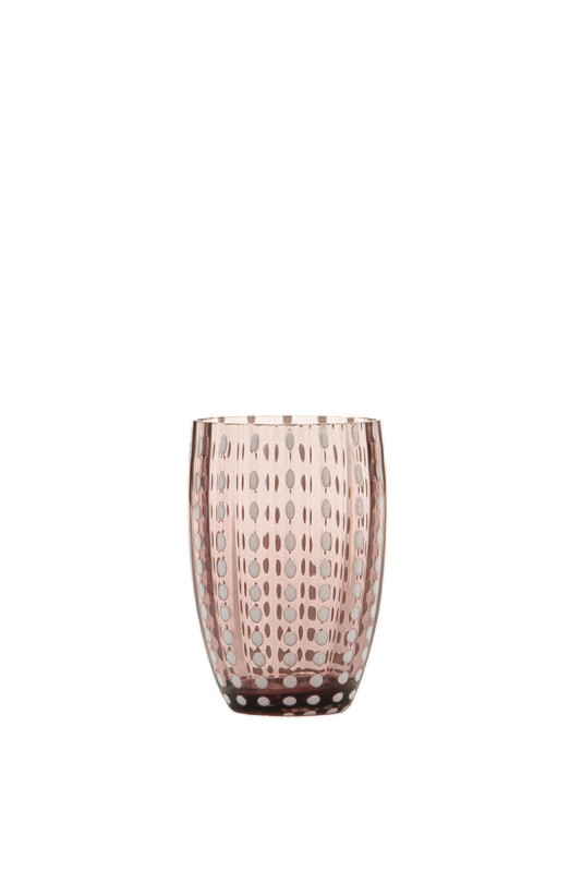 Zafferano - Tumbler - vetro colorato in massa - Perle - Ametista Zafferano - Tumbler - vetro colorato in massa - Perle - Ametista