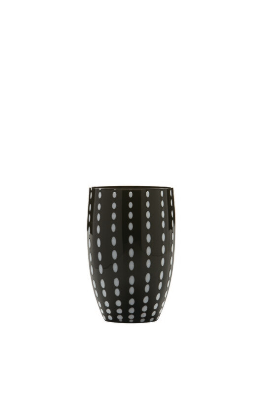 Zafferano - Tumbler - vetro colorato in massa - Perle - Nero Zafferano - Tumbler - vetro colorato in massa - Perle - Nero