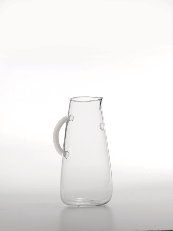 Zafferano - Caraffa - Uniche -vetro colorato - Logo bianco Zafferano - Caraffa - Uniche -vetro colorato - Logo bianco