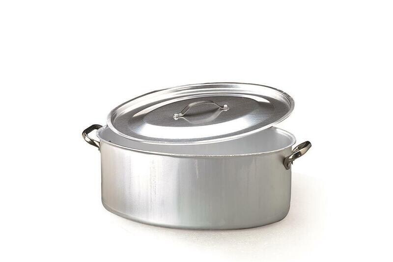 Casseruola Ovale Con Coperchio 45x31 cm 126 Agnelli Casseruola Ovale Con Coperchio 45x31 cm 126 Agnelli