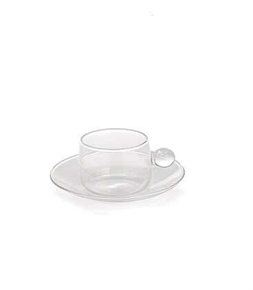 Zafferano - Tazza da tè - Vetro Colorato - Trasparente