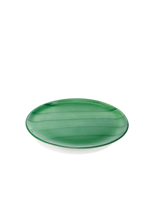 Zafferano - Striche - Piatto pizza - Verde Zafferano - Striche - Piatto pizza - Verde