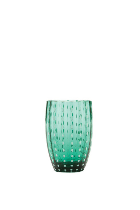 Zafferano - Tumbler - vetro colorato in massa - Perle - Verde Zafferano - Tumbler - vetro colorato in massa - Perle - Verde