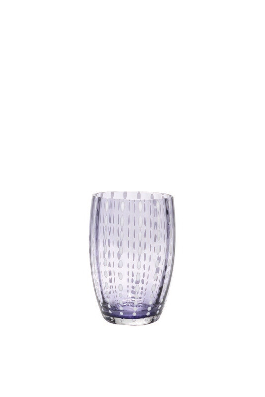Zafferano - Tumbler - vetro colorato in massa - Perle - Lavanda Zafferano - Tumbler - vetro colorato in massa - Perle - Lavanda