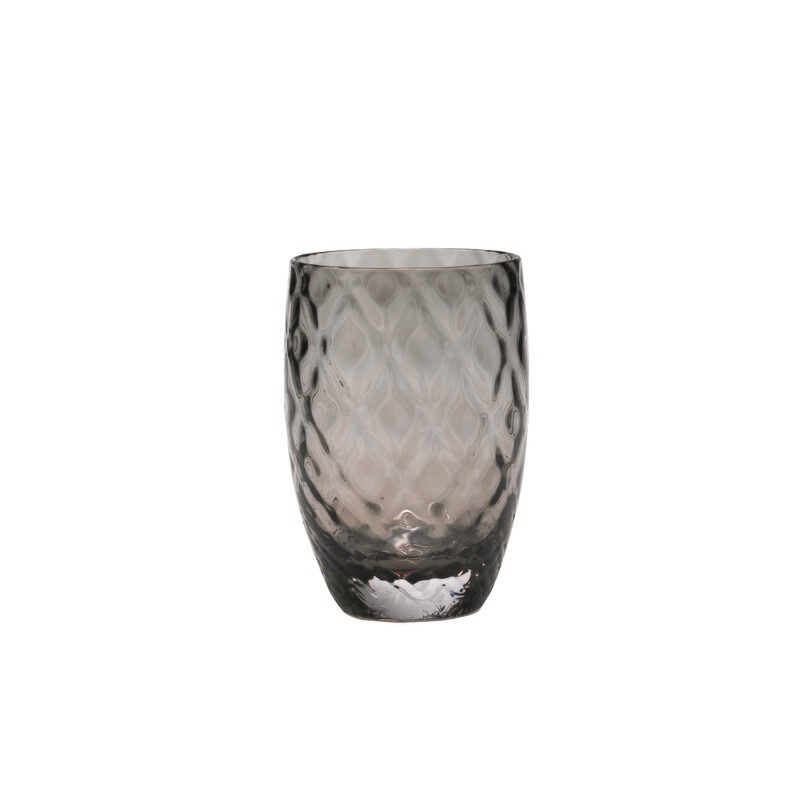 Zafferano - Tumbler - vetro colorato in massa - Losanghe - Grigio Zafferano - Tumbler - vetro colorato in massa - Losanghe - Grigio
