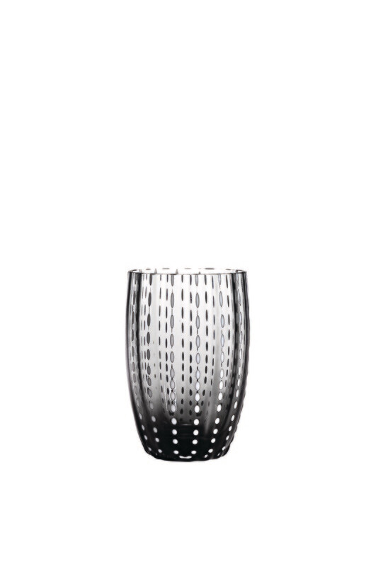 Zafferano - Tumbler - vetro colorato in massa - Perle - Grigio Zafferano - Tumbler - vetro colorato in massa - Perle - Grigio