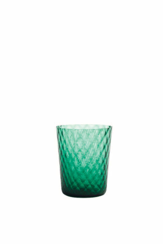 Zafferano - Tumbler - vetro colorato in massa - Veneziano - Verde Zafferano - Tumbler - vetro colorato in massa - Veneziano - Verde