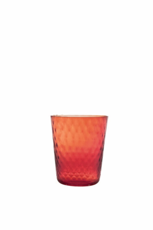 Zafferano - Tumbler - vetro colorato in massa - Veneziano - Rosso Zafferano - Tumbler - vetro colorato in massa - Veneziano - Rosso