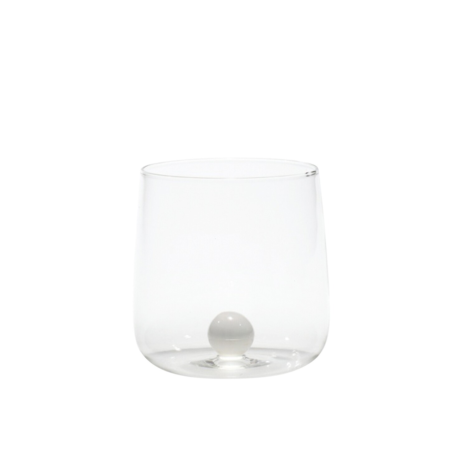 Zafferano - Tumbler - Vetro Colorato - Bianco