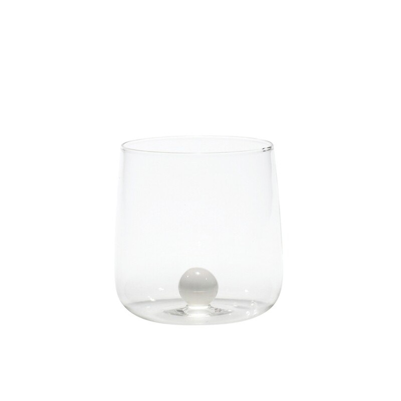 Zafferano - Tumbler - Vetro Colorato - Bianco Zafferano - Tumbler - Vetro Colorato - Bianco