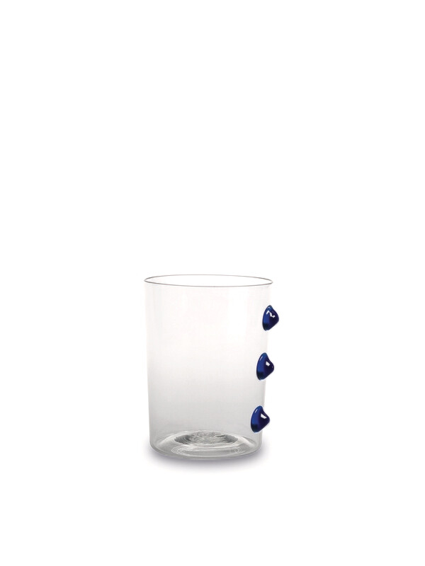 Zafferano -  Tumbler - Vetro colorato - Petoni Blu