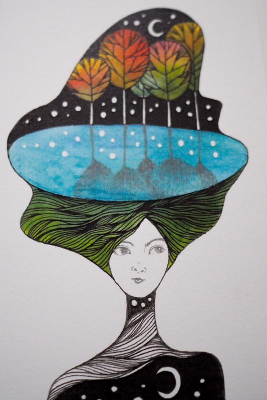 Córy Gai JEZIORO (kolor) 10x15 cm