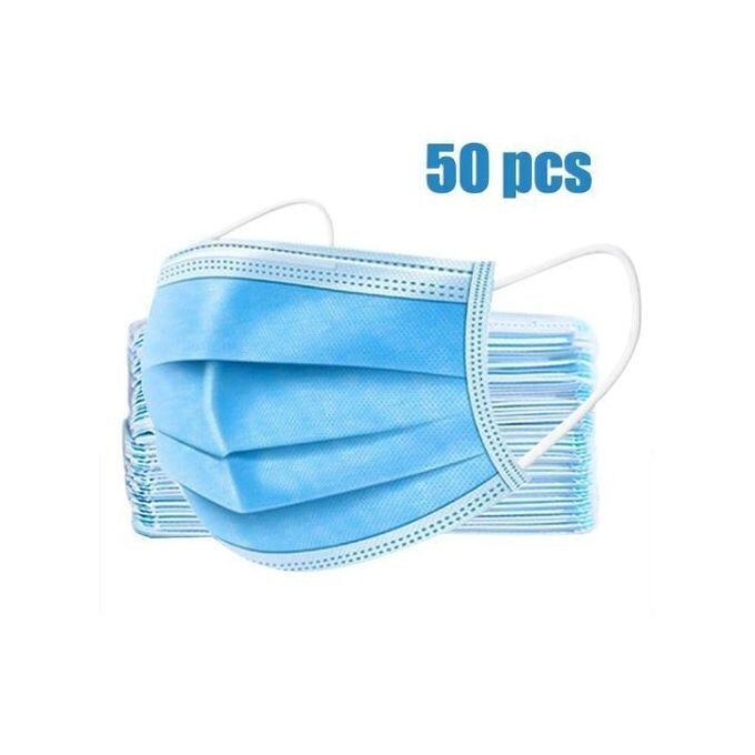 Surgical Disposable Face Nose Mask 3 Layer Protection 50Pcs