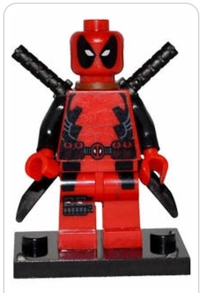 Custom  dead pool minifigure