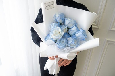 Tinted Roses - Light Blue